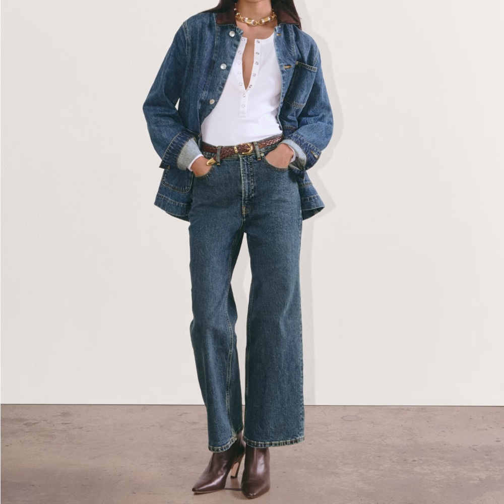 Everlane way hi sailor Jean deep blue size 26 length 29.5 long